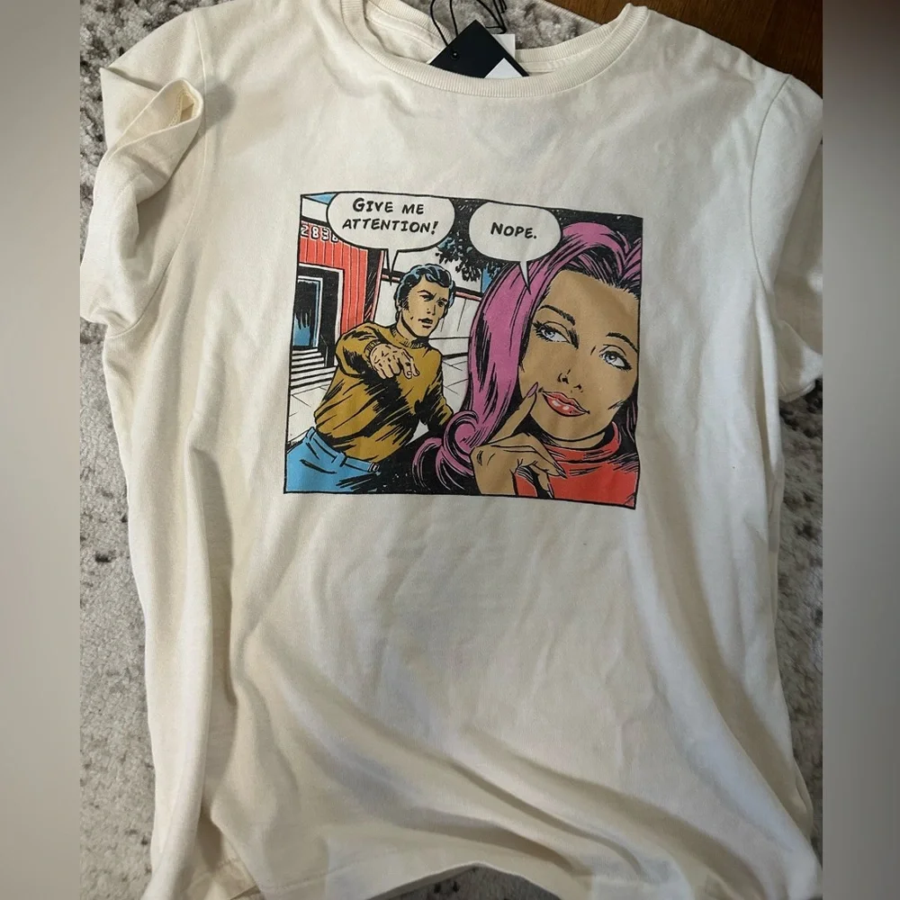 LAST! New🩷🙅🏼♀️Classic RE/Done no attention tee - Picture 5 of 5